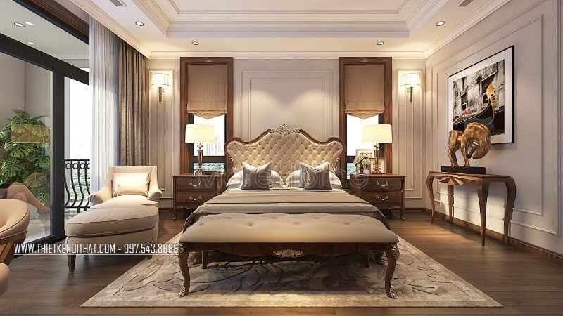 Giường ngủ biệt thự Giường ngủ biệt thự