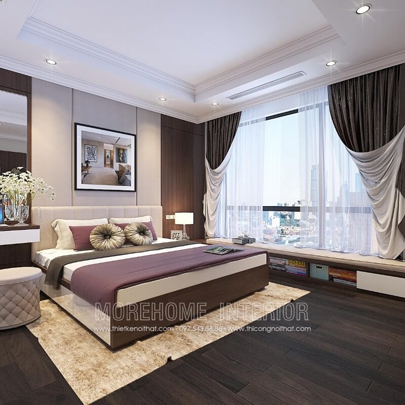 Giường ngủ chung cư hiện đại Giường ngủ chung cư hiện đại